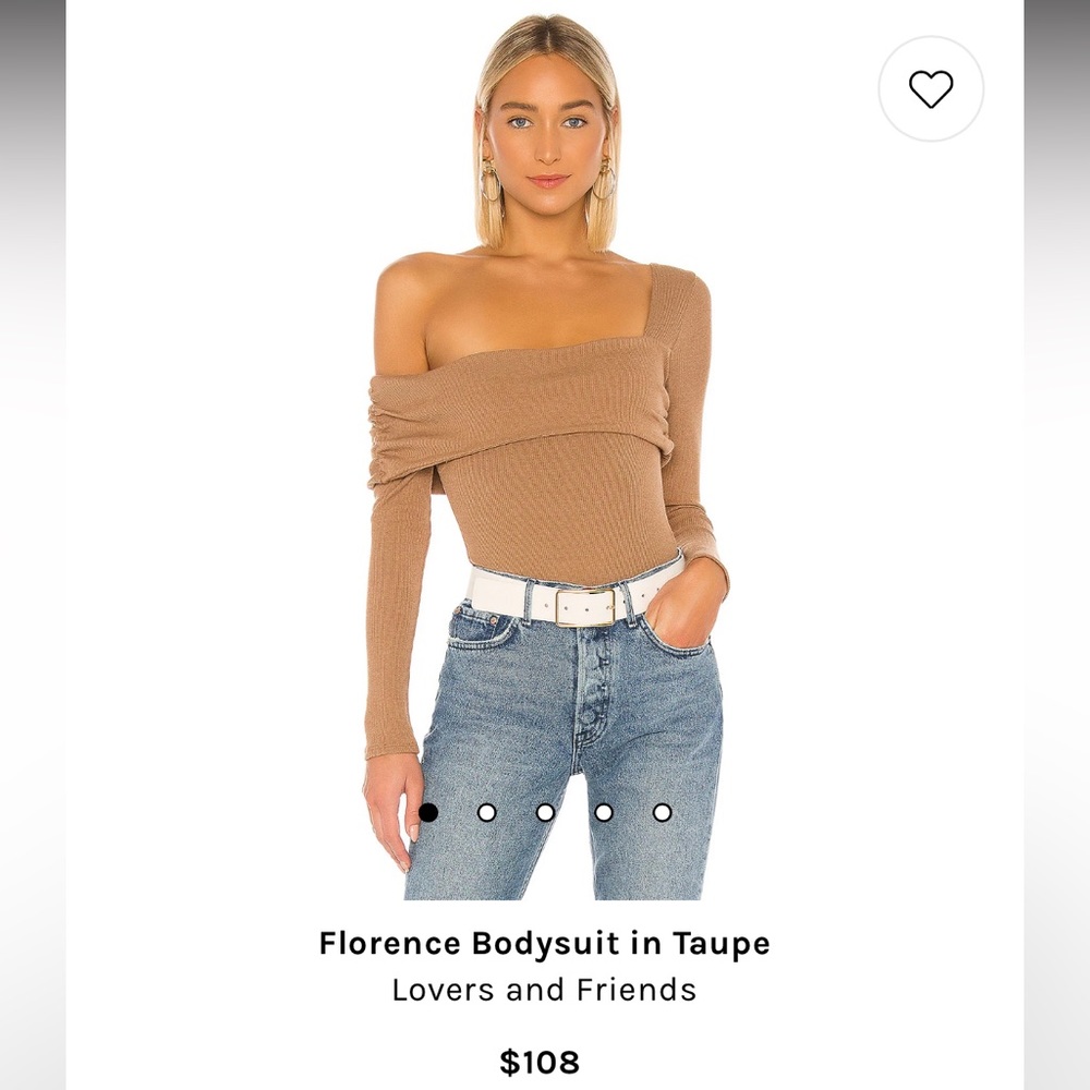 Lovers and Friends Florence Bodysuit in Taupe